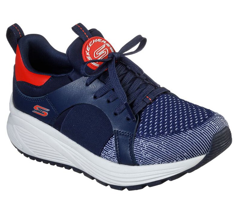 Skechers Dam Marinblå/Orange Slip On - Bobs Sport Sparrow 2.0 - Metro Daisy - Sverige (ACWDN-7046)